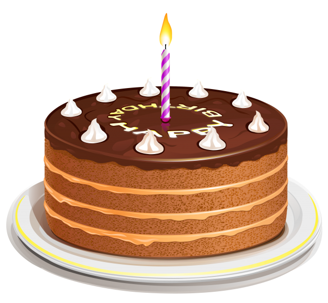 3D Birthday Cake Clipart