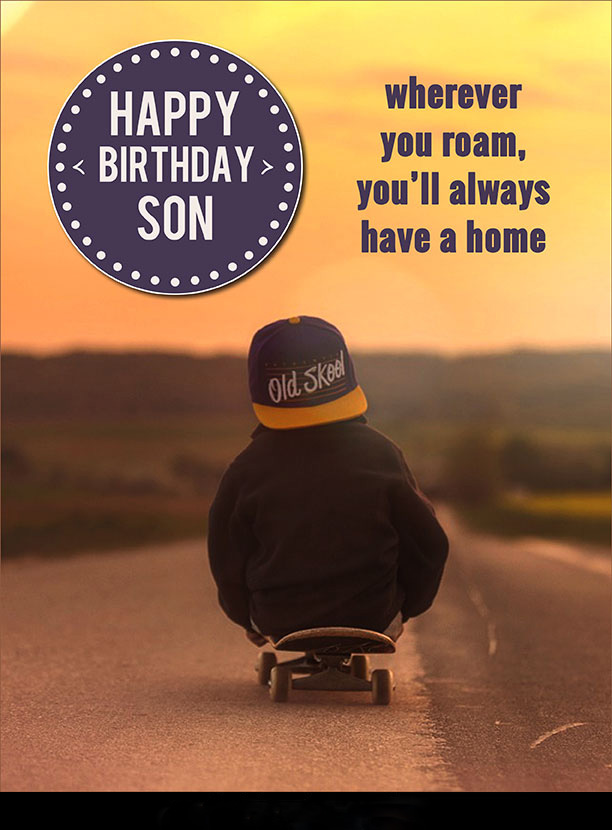 A Birthday Wishes for Son with Images