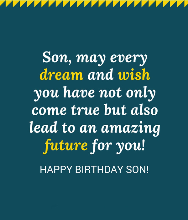 Amazing Birthday Wishes for Son with Images