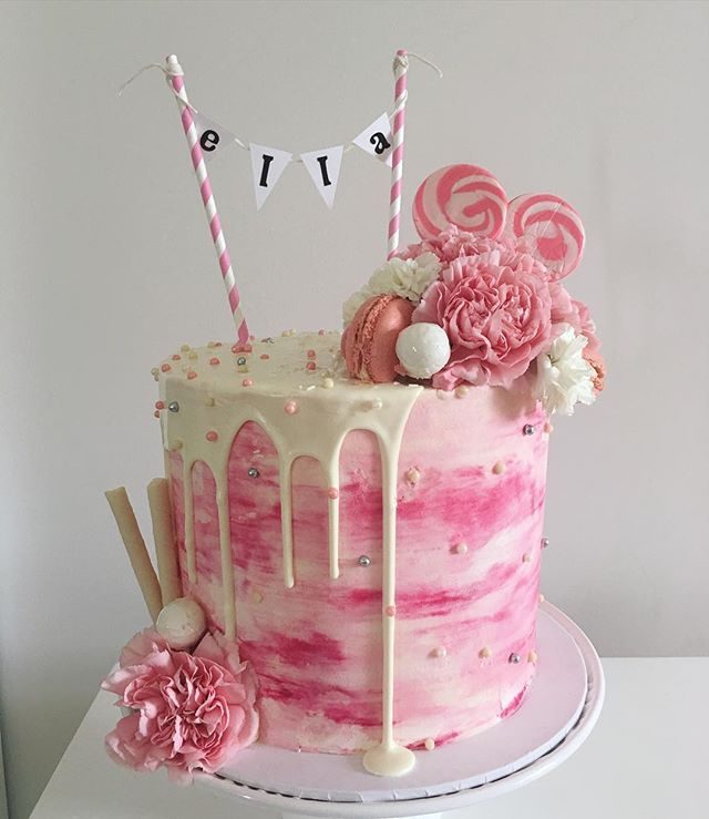 Amazing happy birthday cake for girls