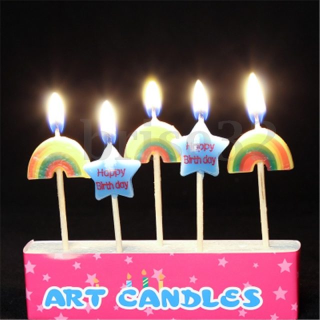 Art Happy Birthday Candles