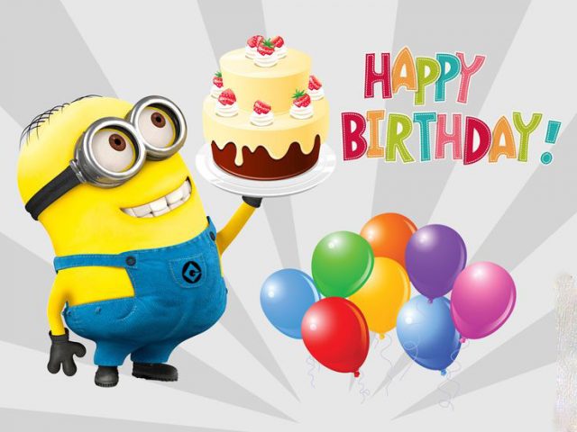 Birthday Ecards Image with minions