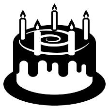 Birthday Emoji – black and white
