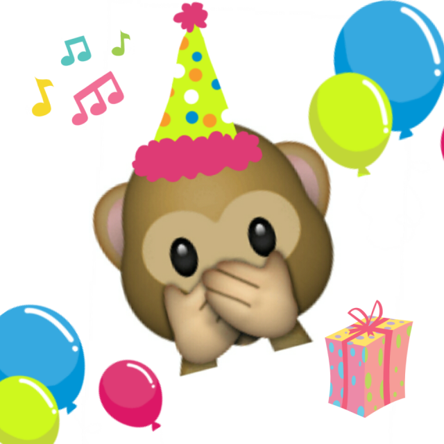 Birthday Emoji – monkey