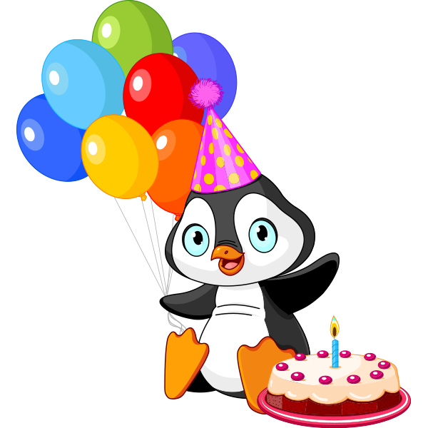 Birthday Emoji – penguin icon