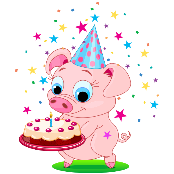 Birthday Emoji – piggy