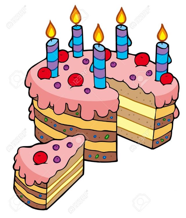 Birthday Emoji – sliced cake