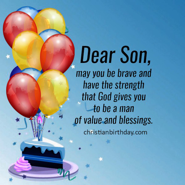 Brave Birthday Wishes for Son with Images