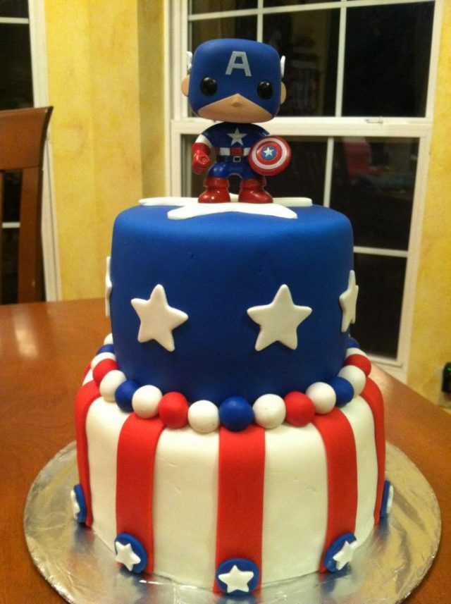 Captain America birthday cake ideas