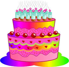 Colorful Birthday Cake Clipart