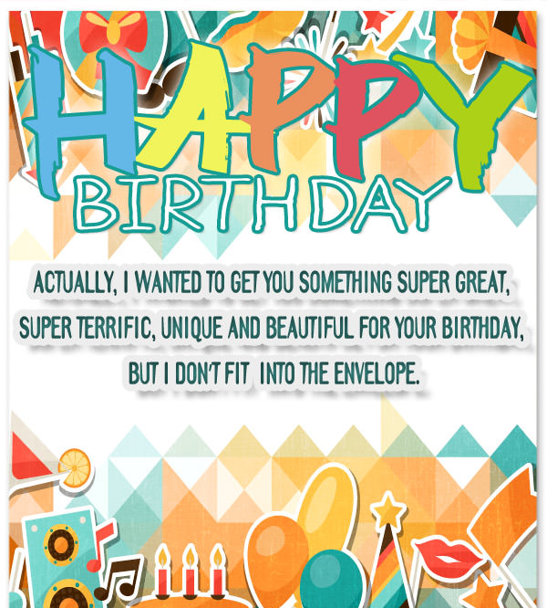 Colorful Funny Birthday Messages