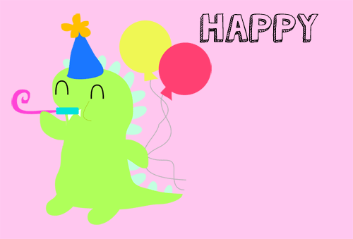 Cute Birthday Gif – dinorsaur