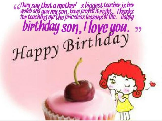 Cutest Birthday Wishes for Son with Images