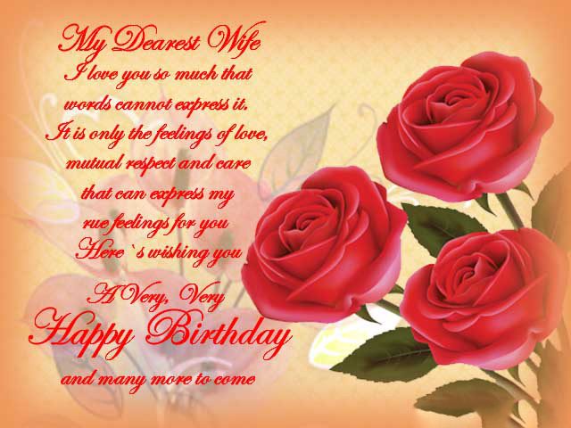 Dearest Birthday Wishes for Wife with Images