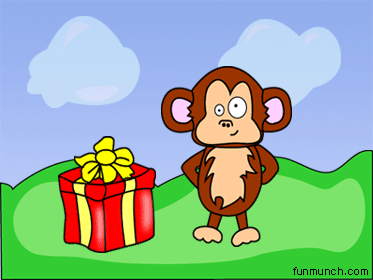 Funny Birthday Gif – monkey