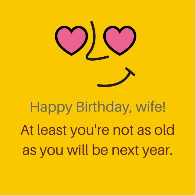 Funny Birthday Wishes for Wife with Images