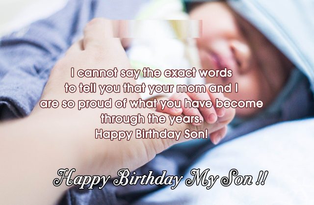 Greetings Birthday Wishes for Son with Images