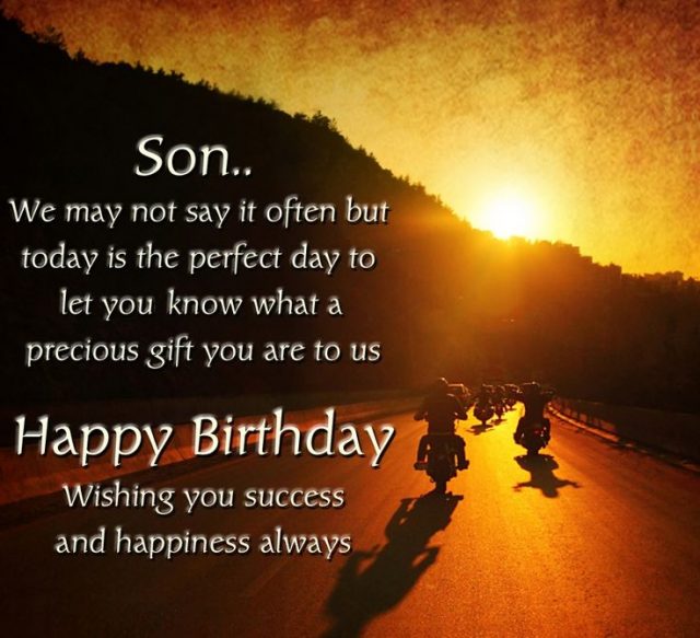 Birthday wishes for son