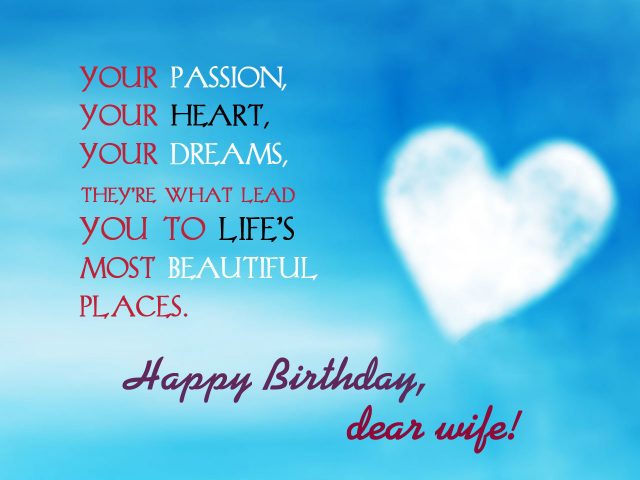 Hopeful Birthday Wishes for Wife with Images