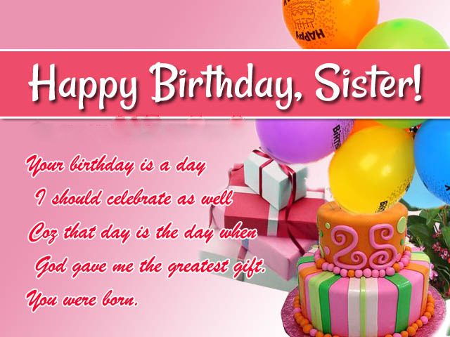 61 Unique Happy Birthday Wishes for Sister with Images - 9 Happy Birthday