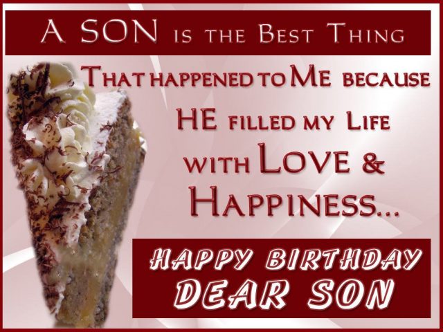 Lovely Birthday Wishes for Son with Images