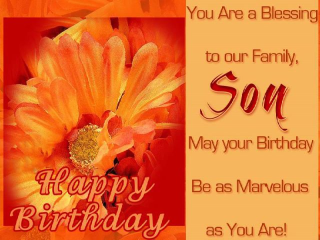 Marvelous Birthday Wishes for Son with Images