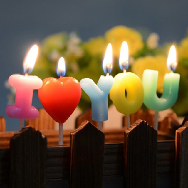 Romantic Happy Birthday Candles