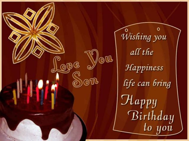 Simple Birthday Wishes for Son with Images