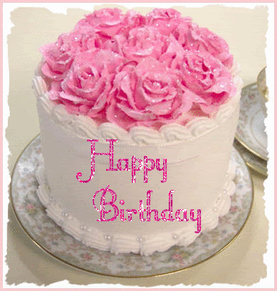 Simple Happy Birthday Cake Gif