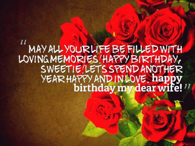 Sweetie Birthday Wishes for Wife with Images