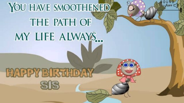 animated Birthday Wishes for Sister