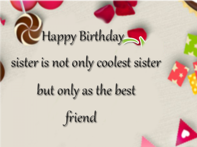 best Birthday Wishes for Sister