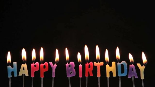 blackground Happy Birthday Candles Images
