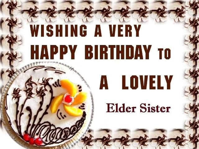 elder Birthday Wishes for Sister