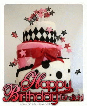 fabulous Happy Birthday Cake Gif