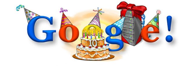 google 10th birthday