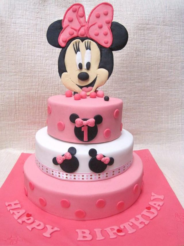 happy birthday cake for girls – Minnie