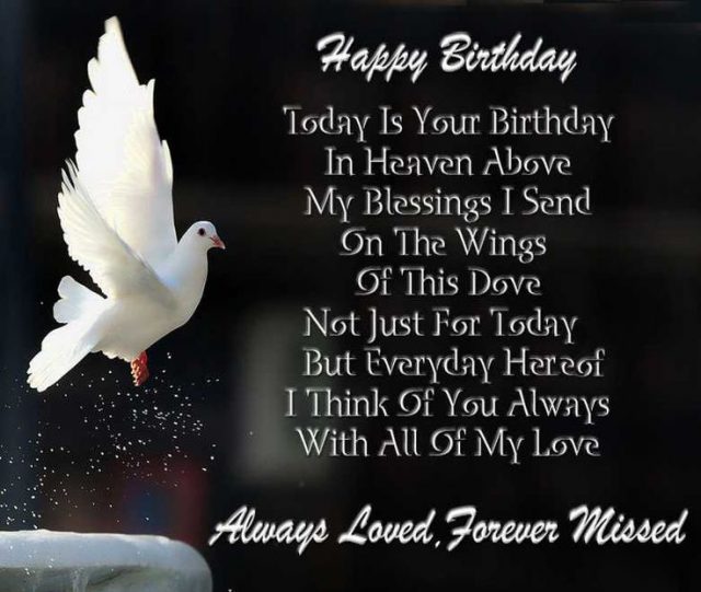 happy birthday in heaven