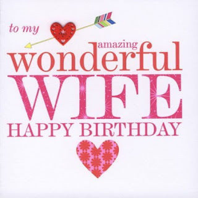 pink Birthday Wishes for Wife with Images