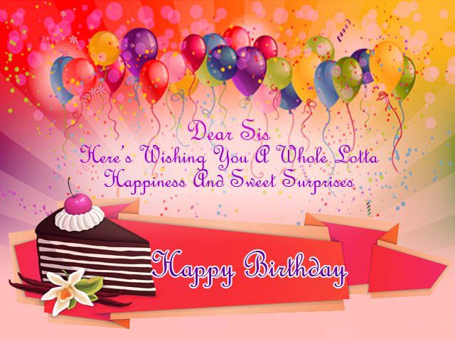 61 Unique Happy Birthday Wishes for Sister with Images - 9 Happy Birthday