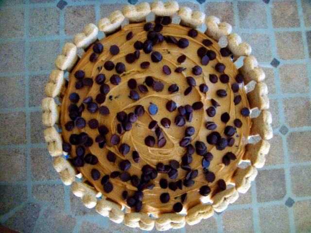 Banana Carob Oat Cake with Peanut Butter Frosting – The Dog Birthday Cake