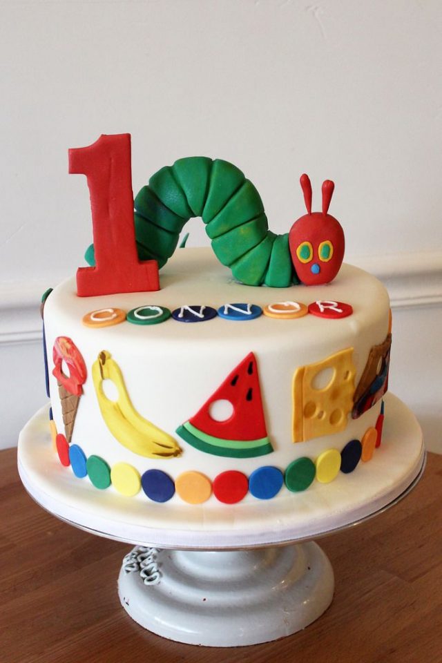 Birthday Cake for Little Boys – caterpillar