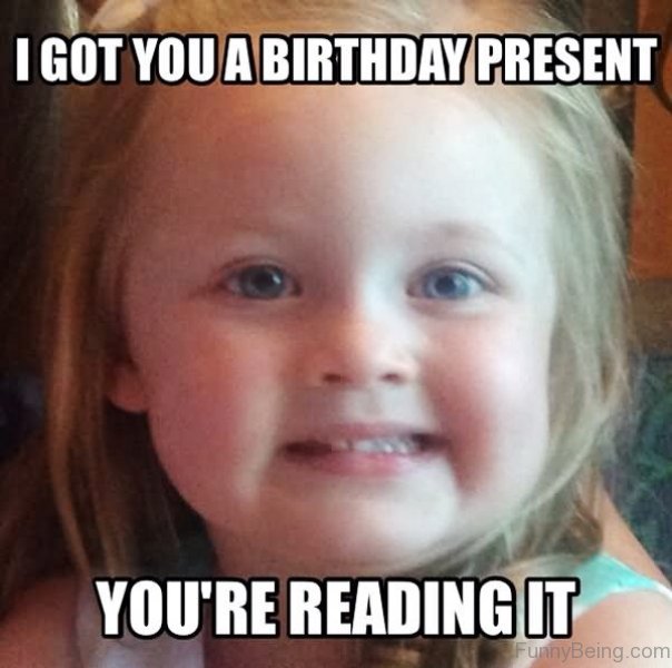 Birthday Funny Meme – a surprised gift