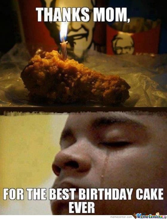 Birthday Funny Meme – chicken cake