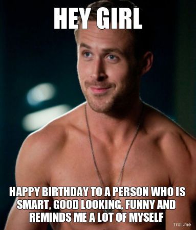 Birthday Funny Meme for girl