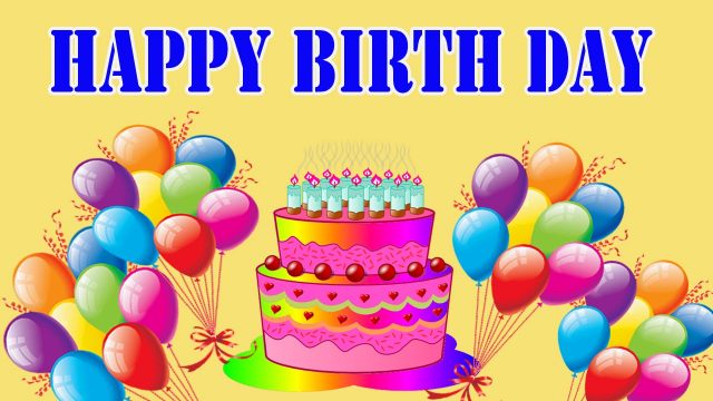 Colorful happy birthday pictures for kids