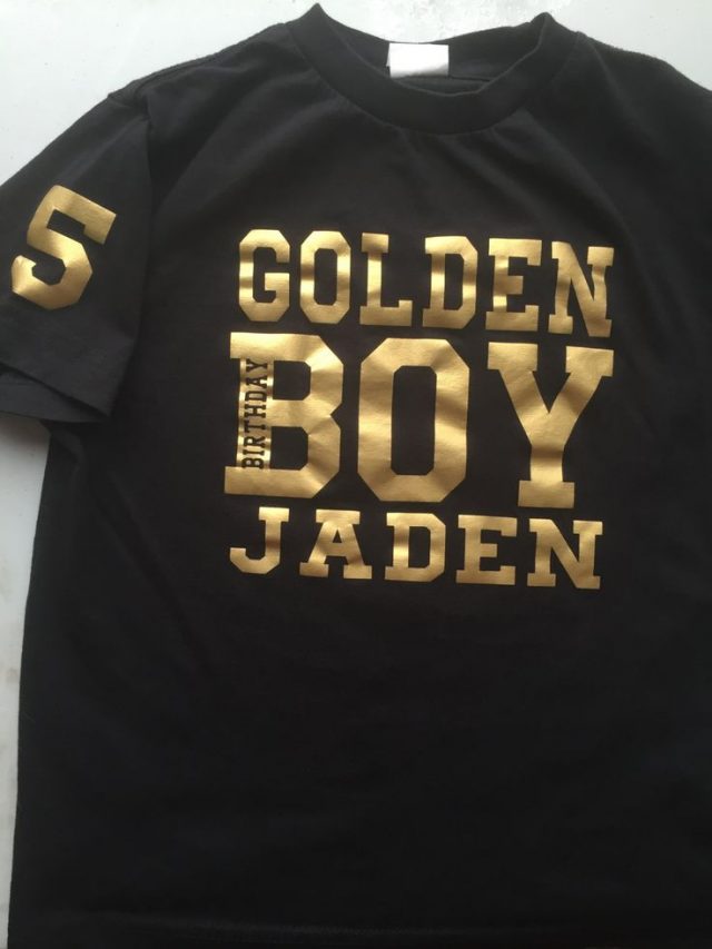 Golden Birthday Gifts – Golden T-Shirt