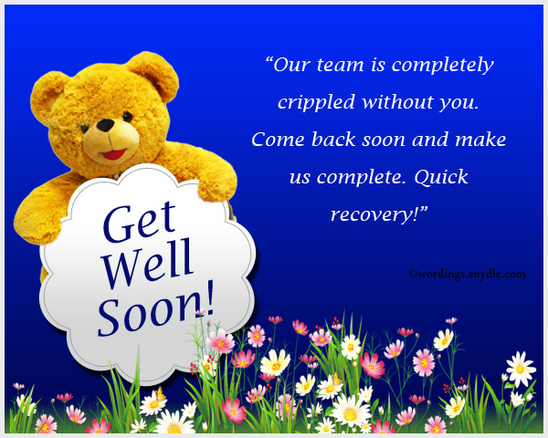 Lovely get well soon messages