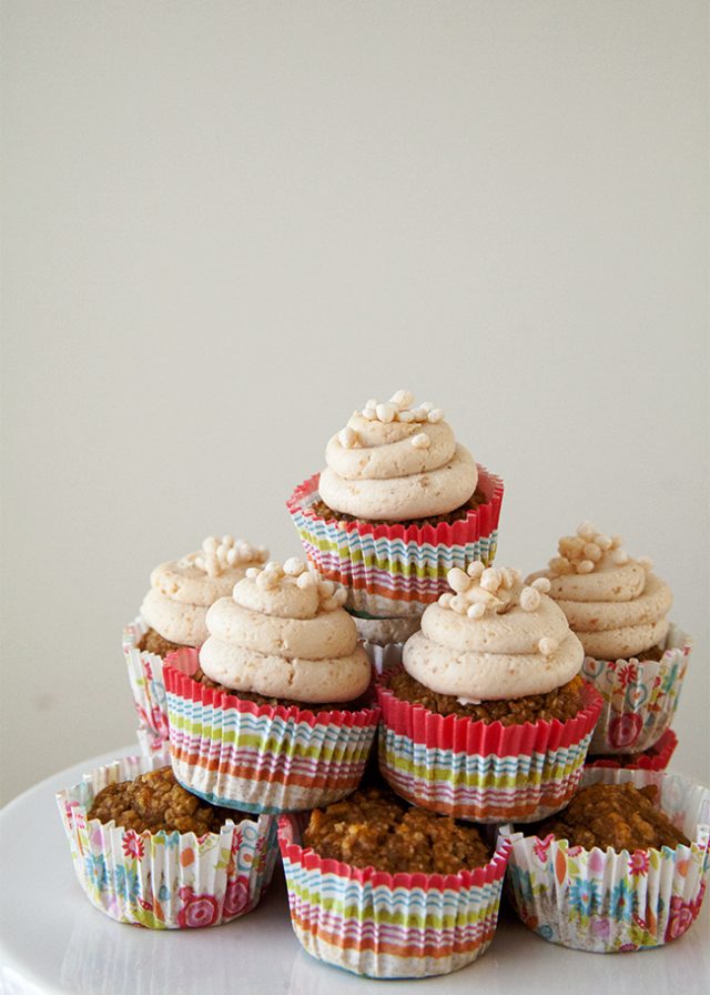 Pumpkin Banana Dog Cupcakes