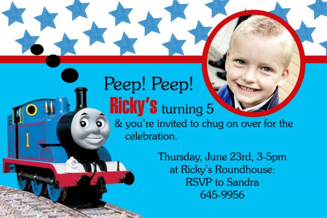 free printable birthday cards – the train